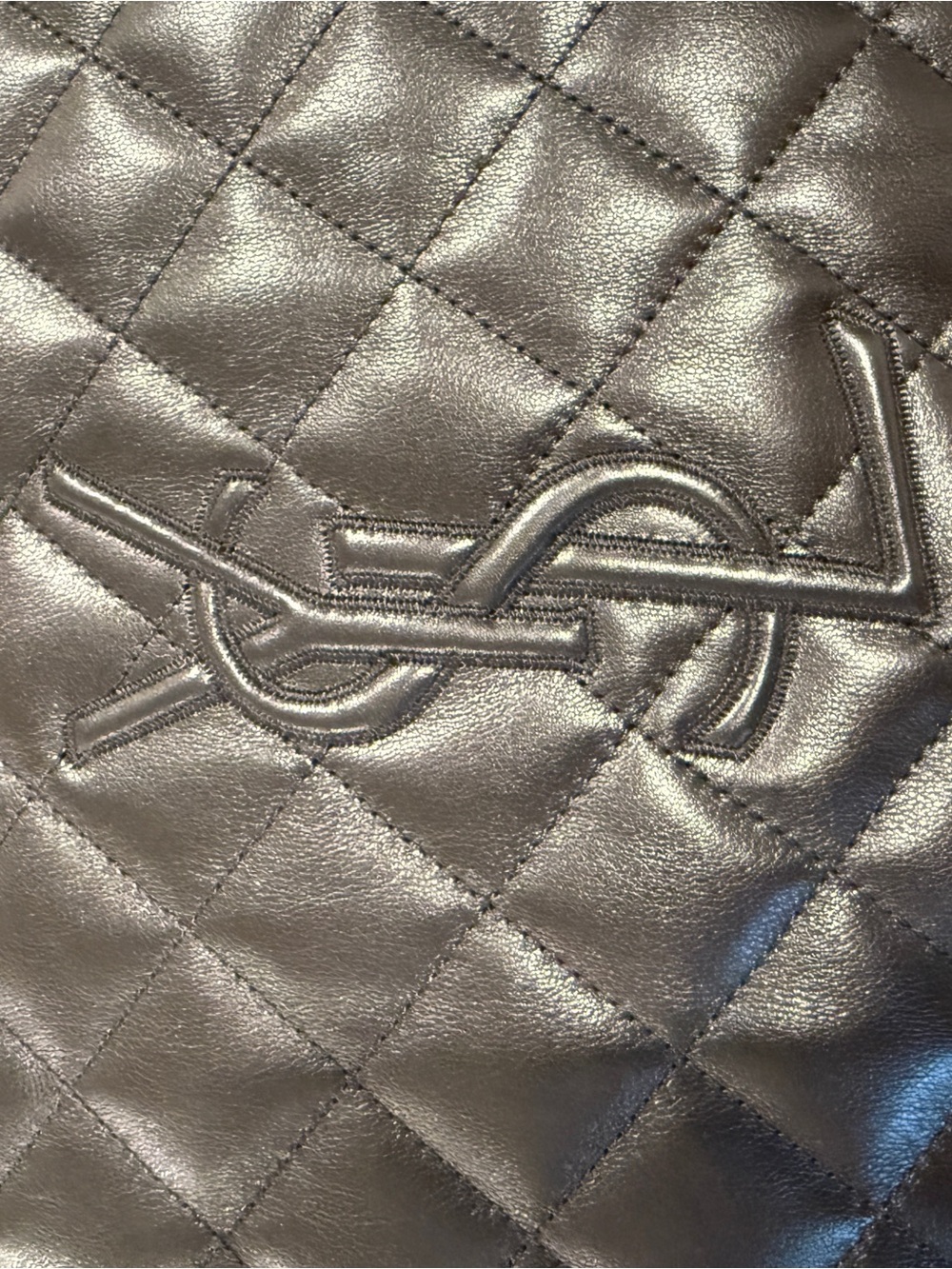Saint Laurent Black Quilted Leather Holdall with Gold Hardware - Picture 10 of 10